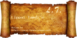 Lippai Tamás névjegykártya